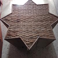 Tavolino in rattan a stella