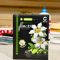 Building Block White Lily Flower No Lego Botanicas