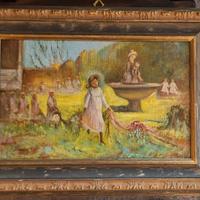 DIPINTO AD OLIO XIX . XX BENVENUTI P. 40 X 25,5