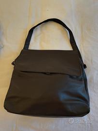 Borsa borsello pelle marrone testa di moro Zippo