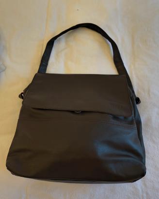 Borsa borsello pelle marrone testa di moro Zippo