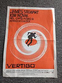 Locandina originale film Vertigo di A Hitchcock