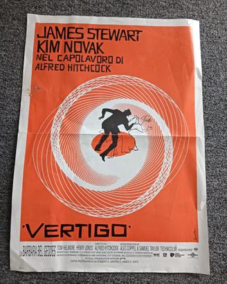 Locandina originale film Vertigo di A Hitchcock