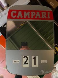 Insegna calendario perpetuo Campari