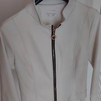 Giacca finta pelle bianca taglia L