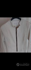 Giacca finta pelle bianca taglia L