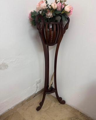 Porta vaso in legno