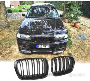GRIGLIA BMW E46 98-01 LOOK M PERFORMANCE NERO LUCI