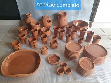 Servizio completo in terracotta