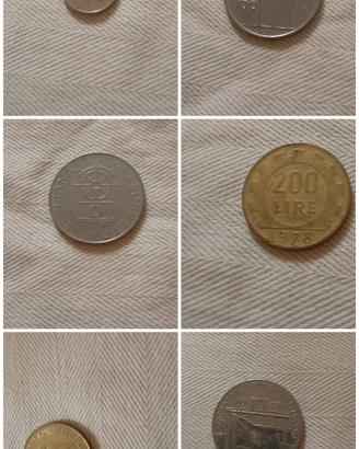 lotto monete Repubblica lire