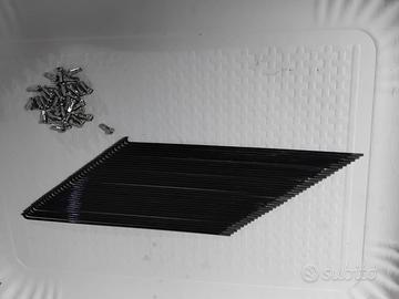 KIT 36 RAGGI NERI + NIPPLES diam. 2,5 mm X 245 mm