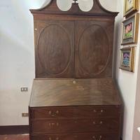 Bureau Bookcase Antico in Mogano - Epoca del 1800