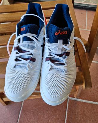 Asics Gel Resolution 9 Claywhite tennisterra rossa