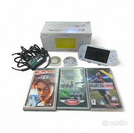PSP- Sony PSP 1000 White Ceramic-Value Pack Bianco