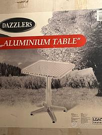 tavolo in alluminio da esterno