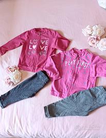 set 2 tute complete bimba 18/24 mesi 