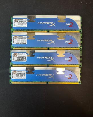 RAM DDR2 4GB Kingston HyperX (4×1GB) 800MHz