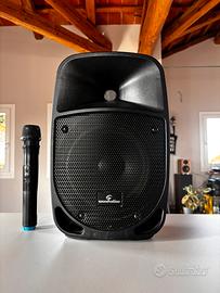 Cassa con microfono