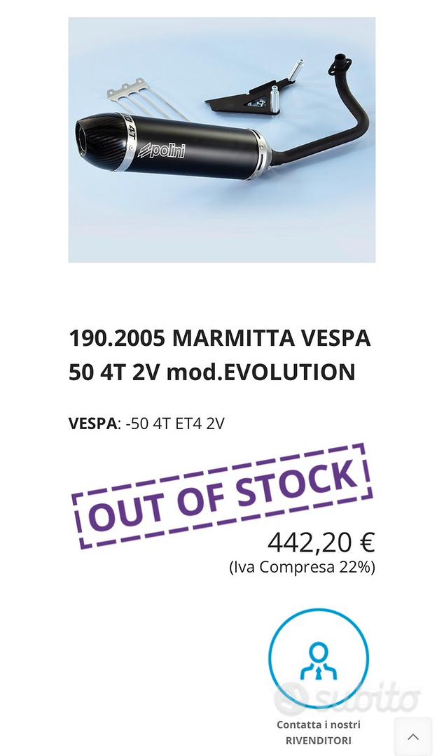 Marmitta Polini Evolution 190.2005 per 50 4t - Accessori Moto In vendita a  Cosenza