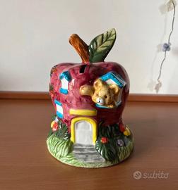 Salvadanaio la casa dell’orsetto in ceramica