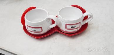 Set mug con vassoio 