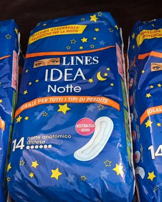 N 15 confezioni Assorbenti Lines Notte
