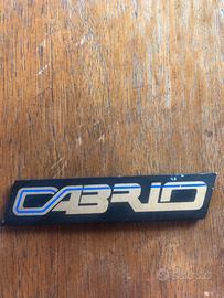 Targhetta ‘CABRIO’