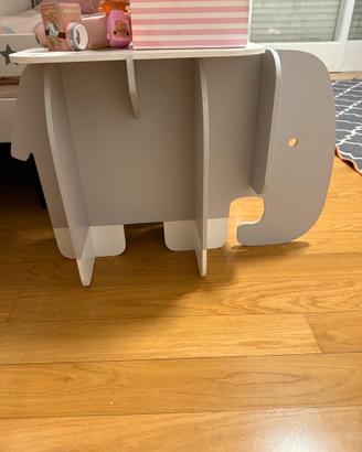 Tavolino di design bimbi a forma elefante
