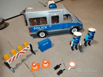 Playmobil Furgone della Polizia con 2 Agenti e Acc