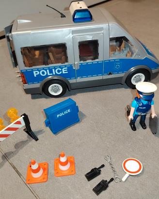 Playmobil Furgone della Polizia con 2 Agenti e Acc