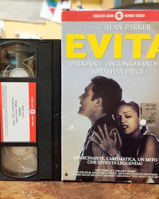 Vhs Film EVITA Alan Parker 1996 Madonna Big Box 
