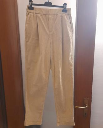 Benetton pantaloni chino velluto a coste
