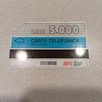 Scheda telefonica vintage 