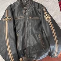 Giacca moto cuoio