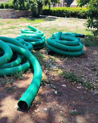 Tubi drenanti corrugati microforati Ø 200 mm