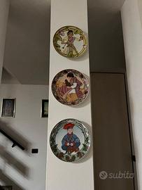 Set 3 Piatti Decorativi Ceramica