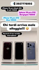 Iphone 18 pro nuovi 256/512gb italia