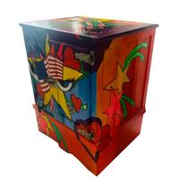 Ghiacciaia PopArt Anni40 Rivisitata Dipinta a Mano