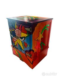 Ghiacciaia PopArt Anni40 Rivisitata Dipinta a Mano