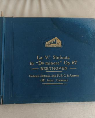Cofanetto 78giri Beethoven V Sinfonia Toscanini