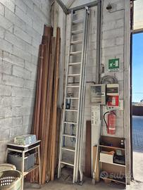 Scala alluminio professionale a 3 pezzi