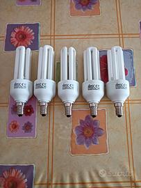 Pezzi 5, Lampadine a basso consumo, 15W,luce calda