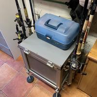 Carrello da pesca in alluminio