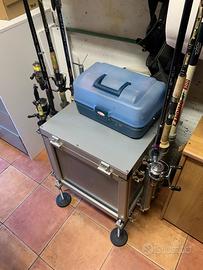 Carrello da pesca in alluminio