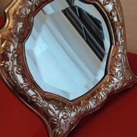Specchio da tavolo argento 925 anni '80