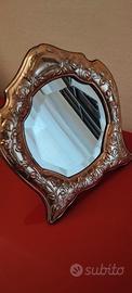 Specchio da tavolo argento 925 anni '80