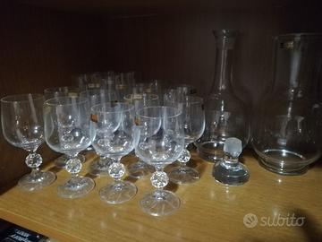 Set bicchieri cristallo di Boemia 