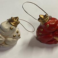 Coppia addobbi natale Thun principe ranocchio