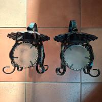 Coppia di applique in ferro