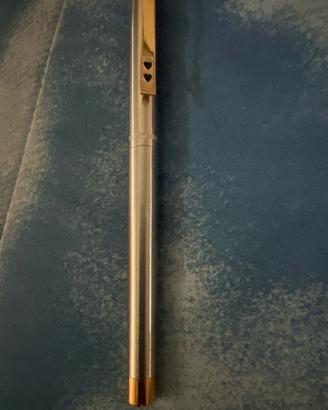 Penna a sfera Paper Mate vintage acciaio e oro